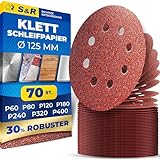 S&R Klett Schleifpapier Professional, Set 125 mm 70 St:...